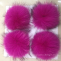 15cm DIY Genuine Real Raccoon Fur Pompom Fur Pom Poms for Women Kids Beanie Hats Caps Big Size Natural Ball For Shoes Caps Bags